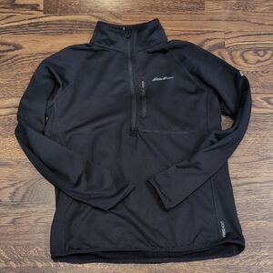 Eddie Bauer Grid Fleece Zip-up Pullover